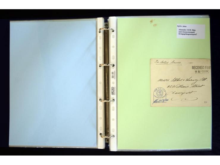 1920/1944, umfangreiche Sammlung "Marine-Schiffspost" mit über 100 Briefen und Karten mit entsprechenden Schiffspost-Stempeln