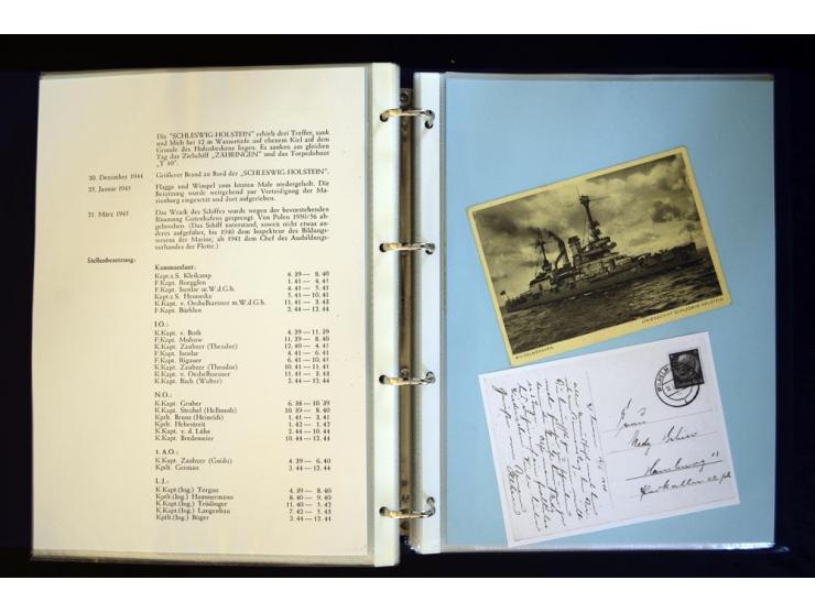 1920/1944, umfangreiche Sammlung "Marine-Schiffspost" mit über 100 Briefen und Karten mit entsprechenden Schiffspost-Stempeln