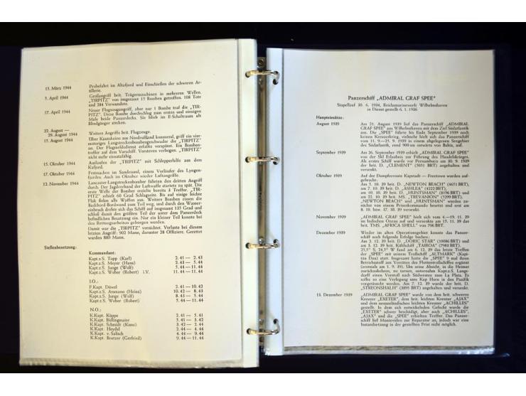 1920/1944, umfangreiche Sammlung "Marine-Schiffspost" mit über 100 Briefen und Karten mit entsprechenden Schiffspost-Stempeln