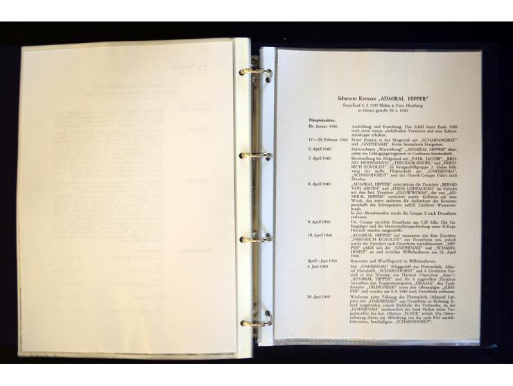1920/1944, umfangreiche Sammlung "Marine-Schiffspost" mit über 100 Briefen und Karten mit entsprechenden Schiffspost-Stempeln