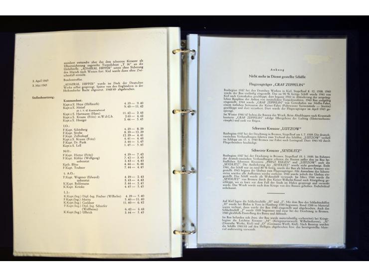 1920/1944, umfangreiche Sammlung "Marine-Schiffspost" mit über 100 Briefen und Karten mit entsprechenden Schiffspost-Stempeln