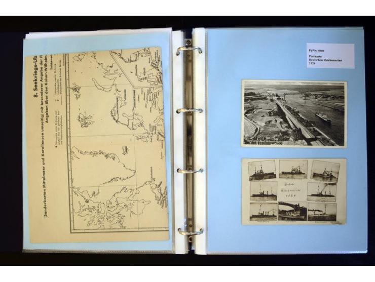 1920/1944, umfangreiche Sammlung "Marine-Schiffspost" mit über 100 Briefen und Karten mit entsprechenden Schiffspost-Stempeln