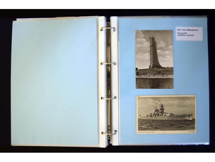1920/1944, umfangreiche Sammlung "Marine-Schiffspost" mit über 100 Briefen und Karten mit entsprechenden Schiffspost-Stempeln