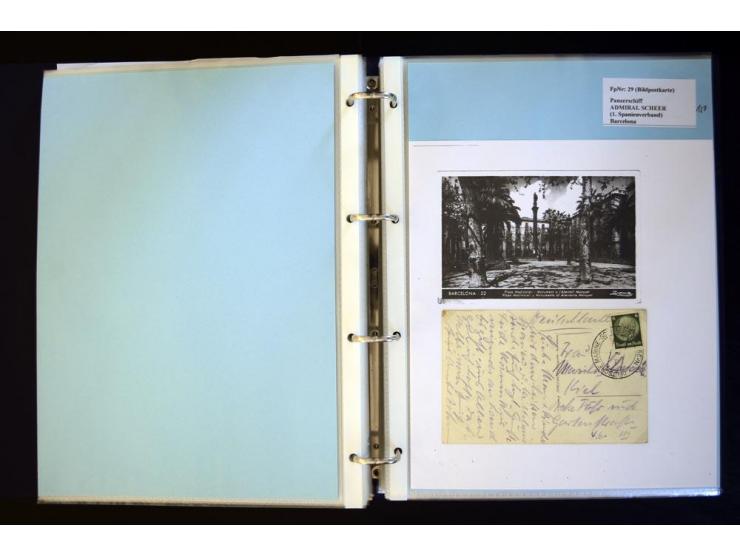1920/1944, umfangreiche Sammlung "Marine-Schiffspost" mit über 100 Briefen und Karten mit entsprechenden Schiffspost-Stempeln
