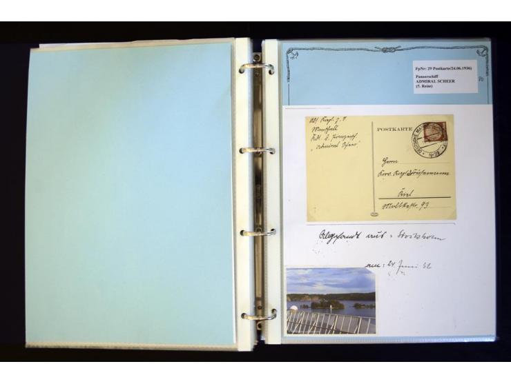 1920/1944, umfangreiche Sammlung "Marine-Schiffspost" mit über 100 Briefen und Karten mit entsprechenden Schiffspost-Stempeln
