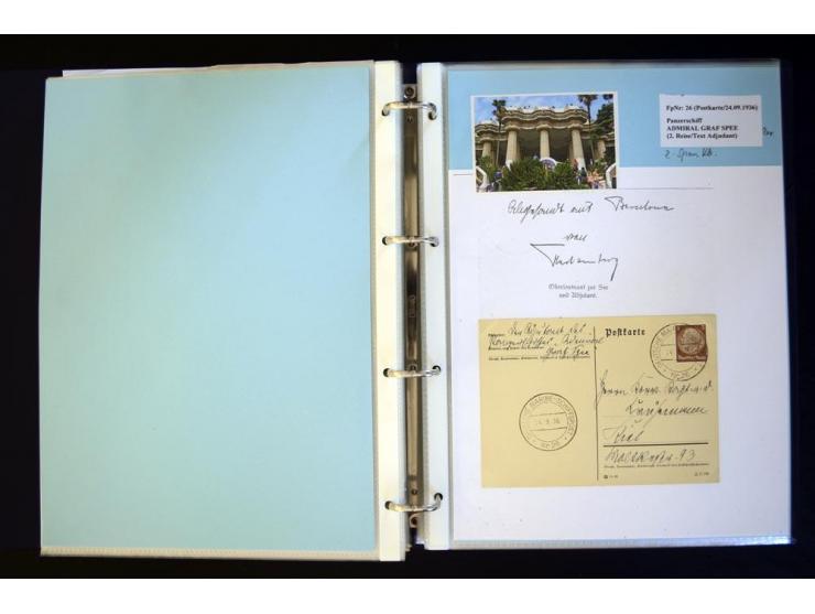 1920/1944, umfangreiche Sammlung "Marine-Schiffspost" mit über 100 Briefen und Karten mit entsprechenden Schiffspost-Stempeln