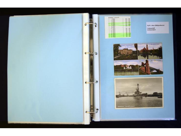 1920/1944, umfangreiche Sammlung "Marine-Schiffspost" mit über 100 Briefen und Karten mit entsprechenden Schiffspost-Stempeln