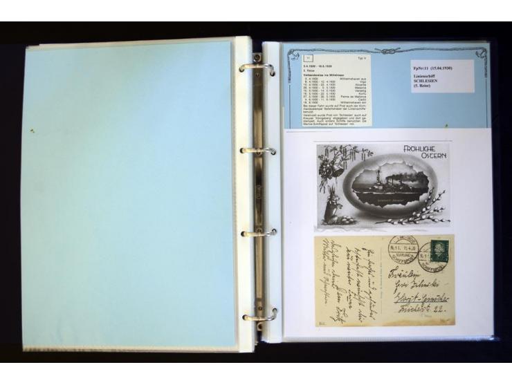 1920/1944, umfangreiche Sammlung "Marine-Schiffspost" mit über 100 Briefen und Karten mit entsprechenden Schiffspost-Stempeln