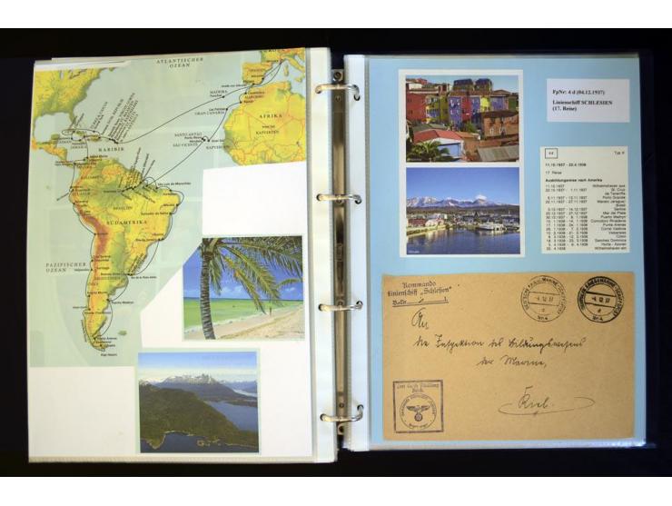 1920/1944, umfangreiche Sammlung "Marine-Schiffspost" mit über 100 Briefen und Karten mit entsprechenden Schiffspost-Stempeln
