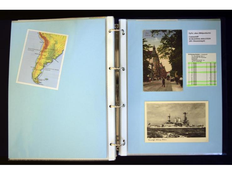 1920/1944, umfangreiche Sammlung "Marine-Schiffspost" mit über 100 Briefen und Karten mit entsprechenden Schiffspost-Stempeln