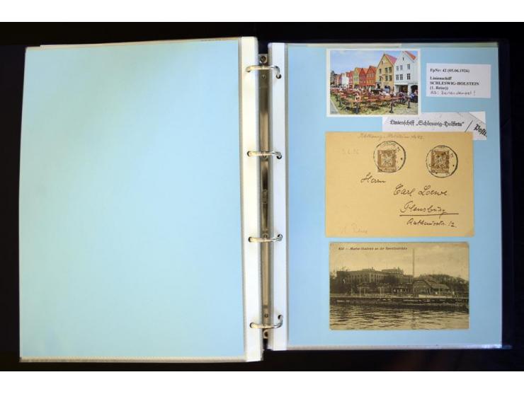 1920/1944, umfangreiche Sammlung "Marine-Schiffspost" mit über 100 Briefen und Karten mit entsprechenden Schiffspost-Stempeln