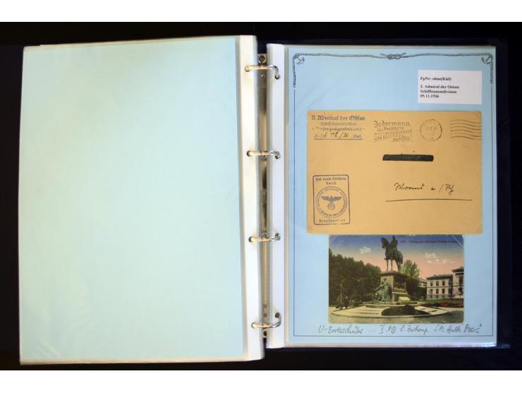 1920/1944, umfangreiche Sammlung "Marine-Schiffspost" mit über 100 Briefen und Karten mit entsprechenden Schiffspost-Stempeln