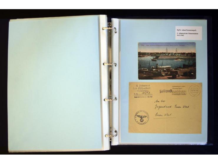 1920/1944, umfangreiche Sammlung "Marine-Schiffspost" mit über 100 Briefen und Karten mit entsprechenden Schiffspost-Stempeln
