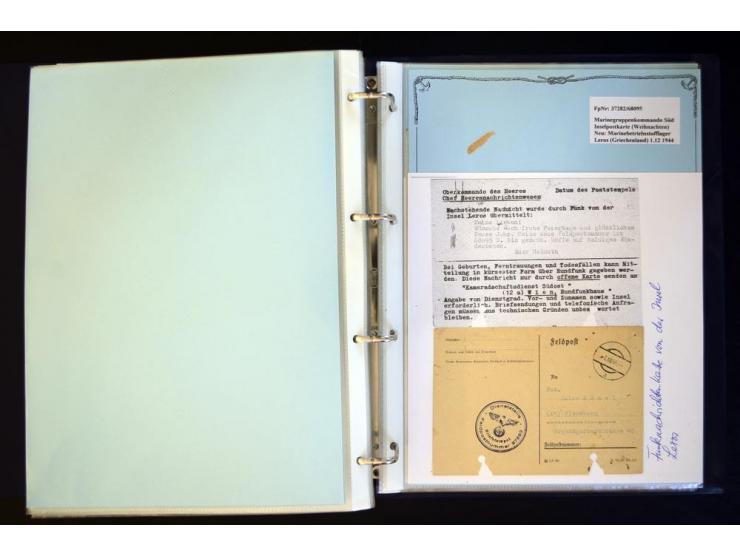 1920/1944, umfangreiche Sammlung "Marine-Schiffspost" mit über 100 Briefen und Karten mit entsprechenden Schiffspost-Stempeln