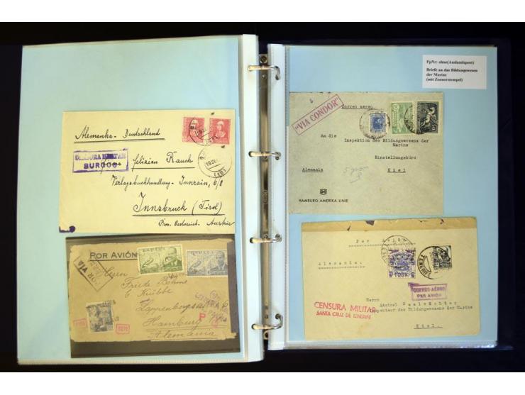1920/1944, umfangreiche Sammlung "Marine-Schiffspost" mit über 100 Briefen und Karten mit entsprechenden Schiffspost-Stempeln