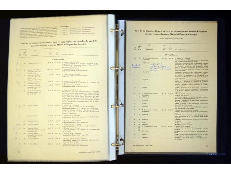 1920/1944, umfangreiche Sammlung "Marine-Schiffspost" mit über 100 Briefen und Karten mit entsprechenden Schiffspost-Stempeln