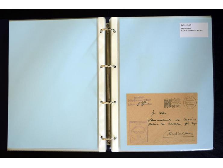 1920/1944, umfangreiche Sammlung "Marine-Schiffspost" mit über 100 Briefen und Karten mit entsprechenden Schiffspost-Stempeln