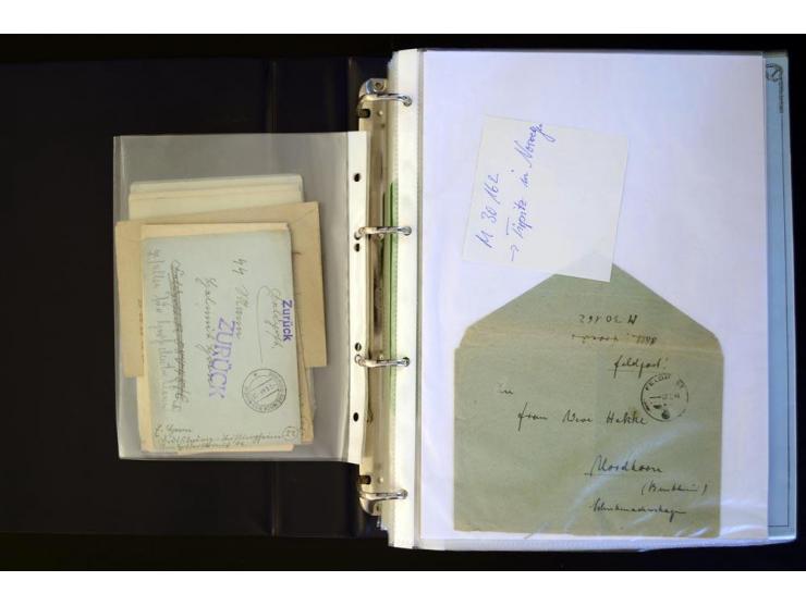 1920/1944, umfangreiche Sammlung "Marine-Schiffspost" mit über 100 Briefen und Karten mit entsprechenden Schiffspost-Stempeln
