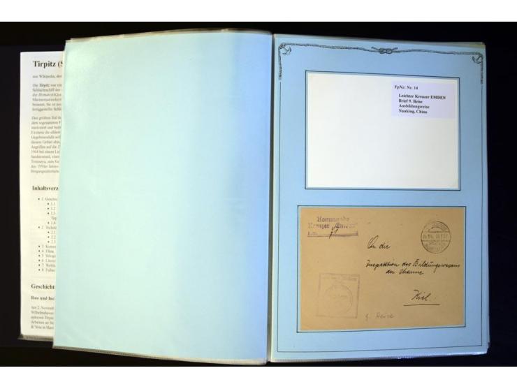 1920/1944, umfangreiche Sammlung "Marine-Schiffspost" mit über 100 Briefen und Karten mit entsprechenden Schiffspost-Stempeln
