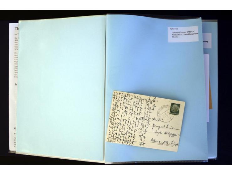 1920/1944, umfangreiche Sammlung "Marine-Schiffspost" mit über 100 Briefen und Karten mit entsprechenden Schiffspost-Stempeln
