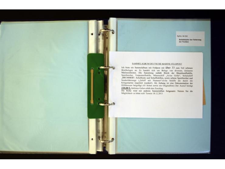 1920/1944, umfangreiche Sammlung "Marine-Schiffspost" mit über 100 Briefen und Karten mit entsprechenden Schiffspost-Stempeln