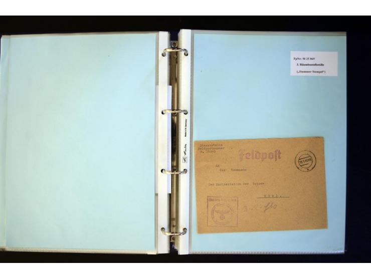 1920/1944, umfangreiche Sammlung "Marine-Schiffspost" mit über 100 Briefen und Karten mit entsprechenden Schiffspost-Stempeln