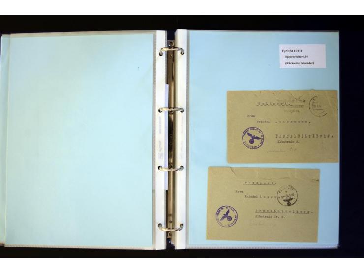 1920/1944, umfangreiche Sammlung "Marine-Schiffspost" mit über 100 Briefen und Karten mit entsprechenden Schiffspost-Stempeln