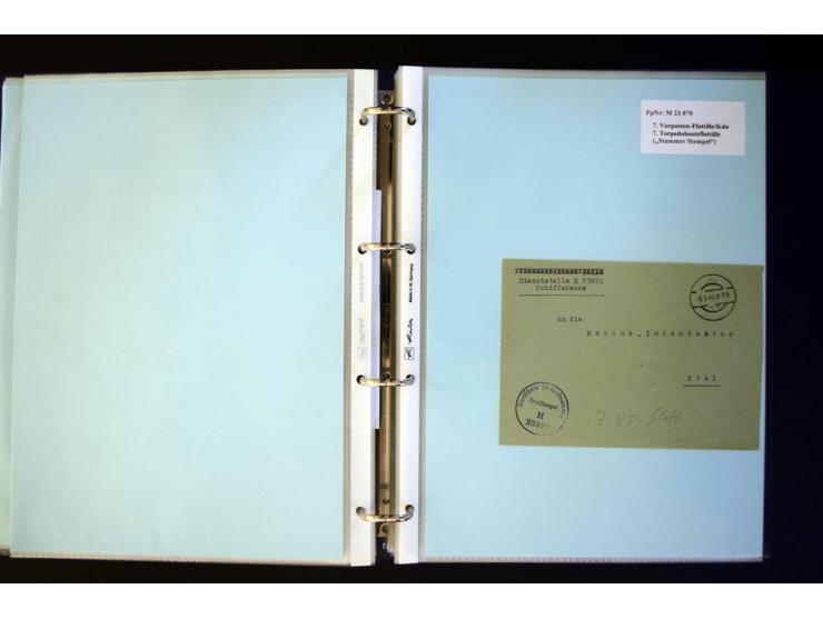 1920/1944, umfangreiche Sammlung "Marine-Schiffspost" mit über 100 Briefen und Karten mit entsprechenden Schiffspost-Stempeln