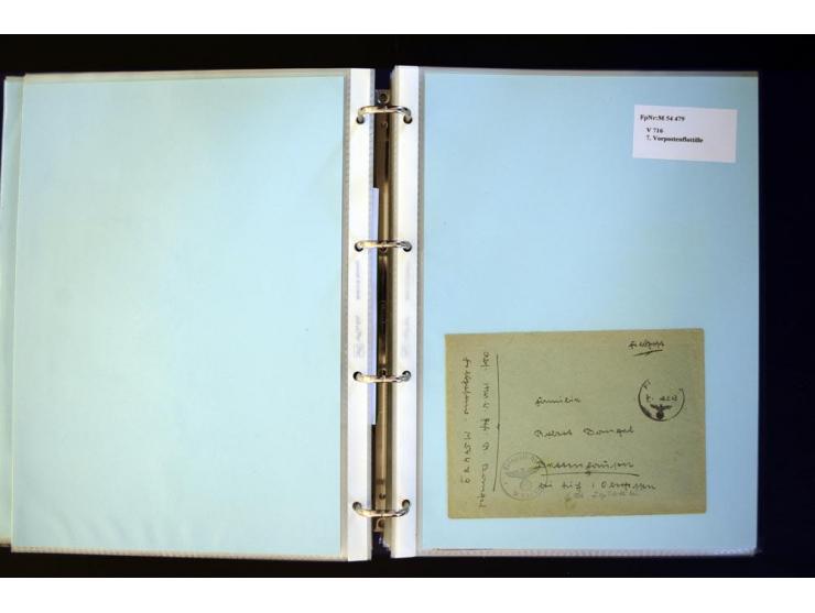 1920/1944, umfangreiche Sammlung "Marine-Schiffspost" mit über 100 Briefen und Karten mit entsprechenden Schiffspost-Stempeln