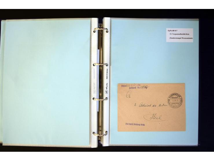 1920/1944, umfangreiche Sammlung "Marine-Schiffspost" mit über 100 Briefen und Karten mit entsprechenden Schiffspost-Stempeln