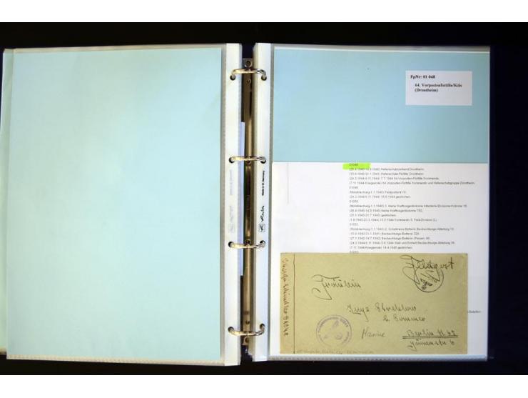 1920/1944, umfangreiche Sammlung "Marine-Schiffspost" mit über 100 Briefen und Karten mit entsprechenden Schiffspost-Stempeln
