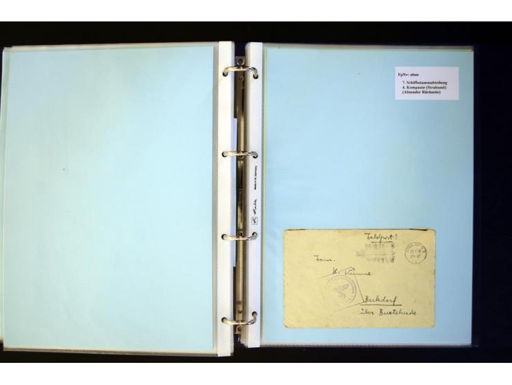 1920/1944, umfangreiche Sammlung "Marine-Schiffspost" mit über 100 Briefen und Karten mit entsprechenden Schiffspost-Stempeln
