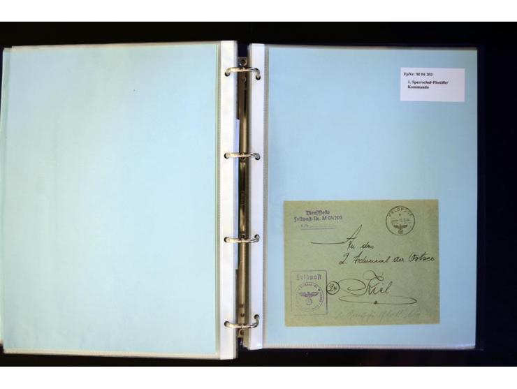 1920/1944, umfangreiche Sammlung "Marine-Schiffspost" mit über 100 Briefen und Karten mit entsprechenden Schiffspost-Stempeln