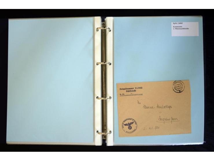 1920/1944, umfangreiche Sammlung "Marine-Schiffspost" mit über 100 Briefen und Karten mit entsprechenden Schiffspost-Stempeln