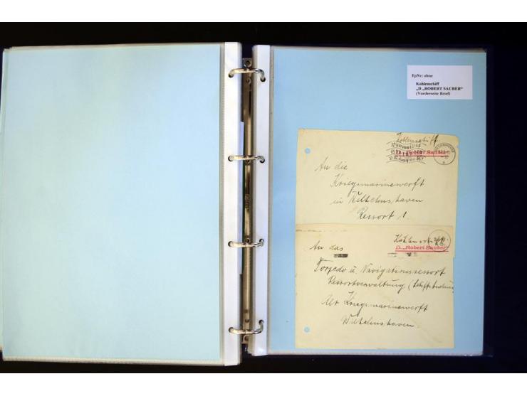 1920/1944, umfangreiche Sammlung "Marine-Schiffspost" mit über 100 Briefen und Karten mit entsprechenden Schiffspost-Stempeln