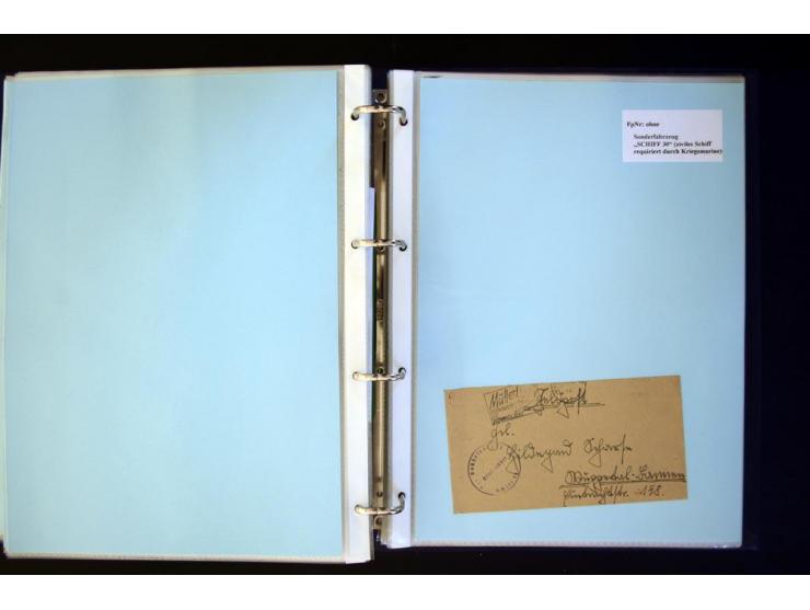 1920/1944, umfangreiche Sammlung "Marine-Schiffspost" mit über 100 Briefen und Karten mit entsprechenden Schiffspost-Stempeln