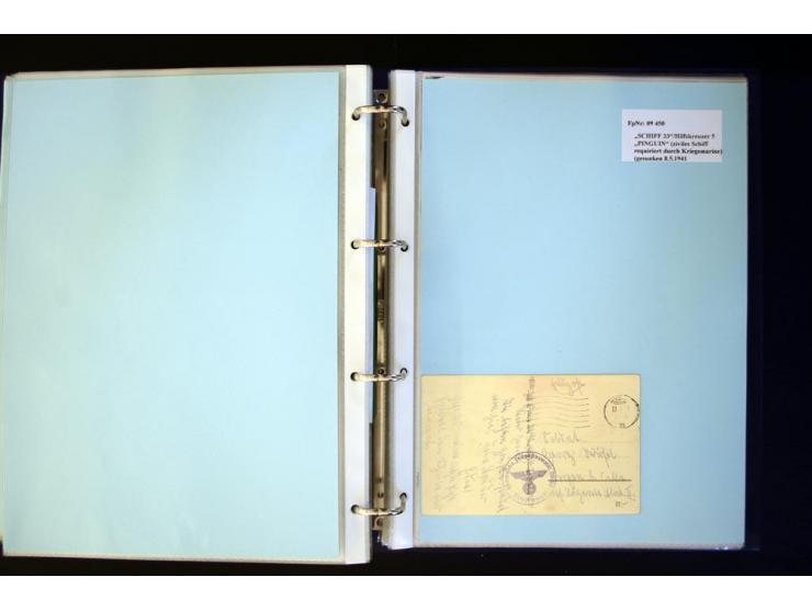 1920/1944, umfangreiche Sammlung "Marine-Schiffspost" mit über 100 Briefen und Karten mit entsprechenden Schiffspost-Stempeln