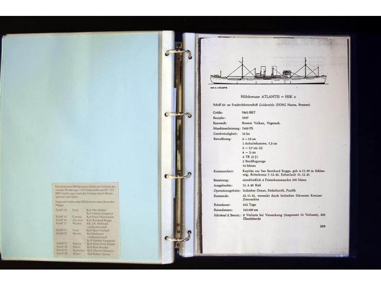 1920/1944, umfangreiche Sammlung "Marine-Schiffspost" mit über 100 Briefen und Karten mit entsprechenden Schiffspost-Stempeln