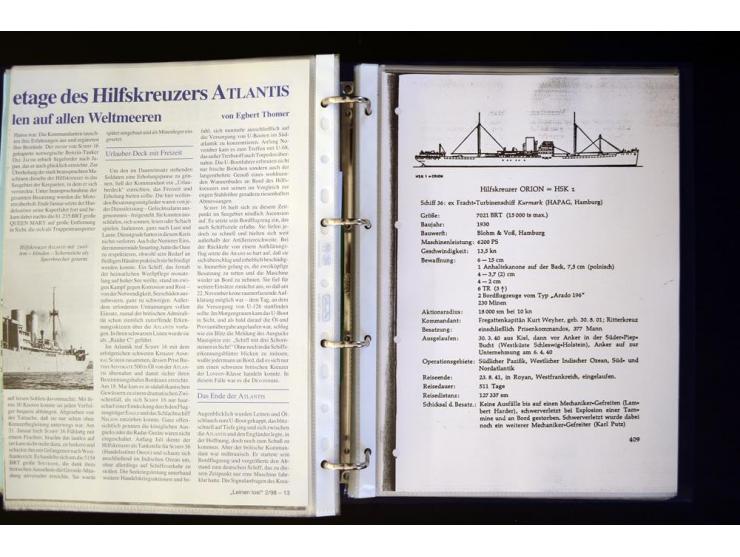 1920/1944, umfangreiche Sammlung "Marine-Schiffspost" mit über 100 Briefen und Karten mit entsprechenden Schiffspost-Stempeln