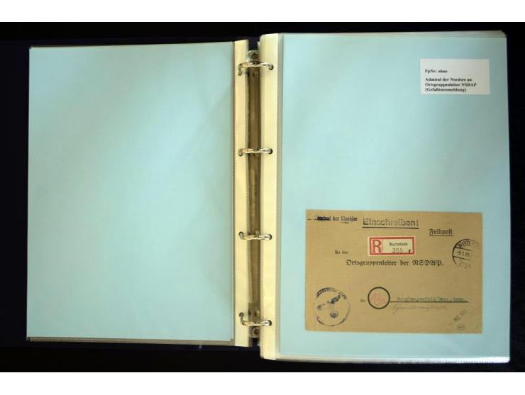 1920/1944, umfangreiche Sammlung "Marine-Schiffspost" mit über 100 Briefen und Karten mit entsprechenden Schiffspost-Stempeln