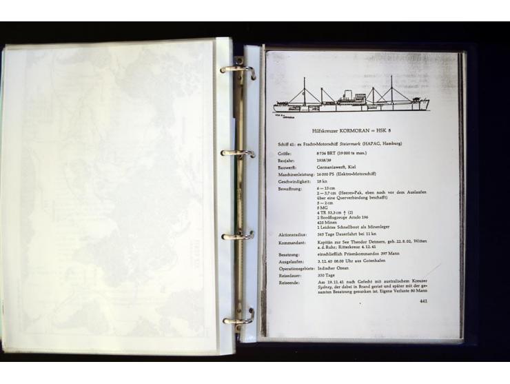 1920/1944, umfangreiche Sammlung "Marine-Schiffspost" mit über 100 Briefen und Karten mit entsprechenden Schiffspost-Stempeln