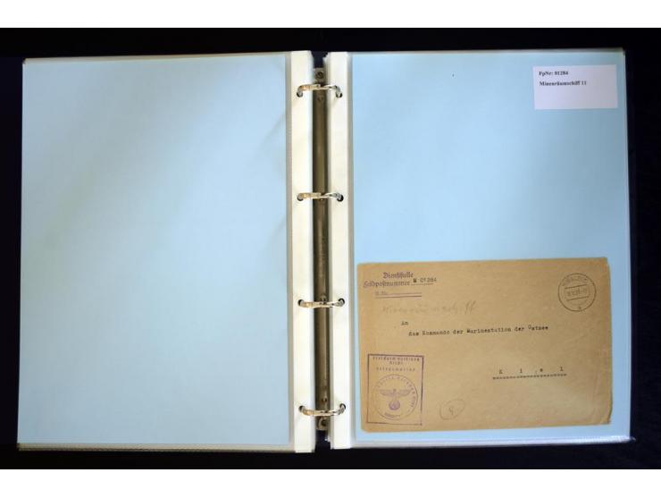 1920/1944, umfangreiche Sammlung "Marine-Schiffspost" mit über 100 Briefen und Karten mit entsprechenden Schiffspost-Stempeln