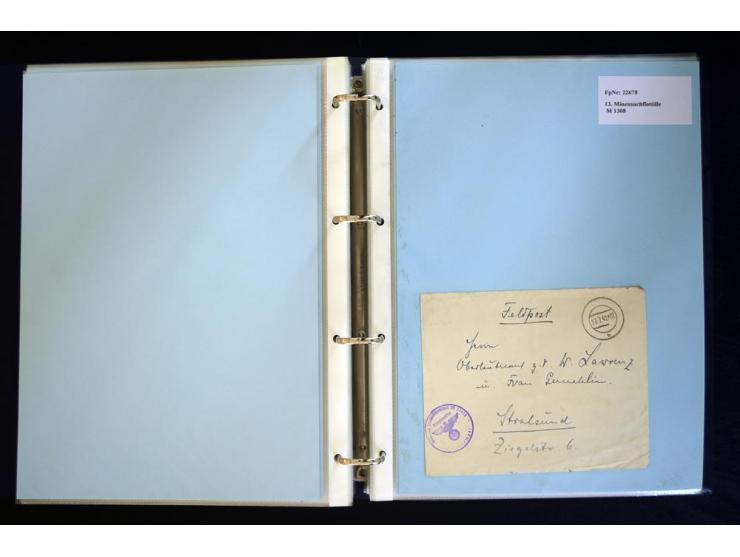 1920/1944, umfangreiche Sammlung "Marine-Schiffspost" mit über 100 Briefen und Karten mit entsprechenden Schiffspost-Stempeln
