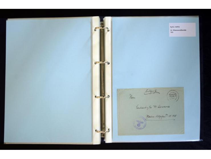 1920/1944, umfangreiche Sammlung "Marine-Schiffspost" mit über 100 Briefen und Karten mit entsprechenden Schiffspost-Stempeln