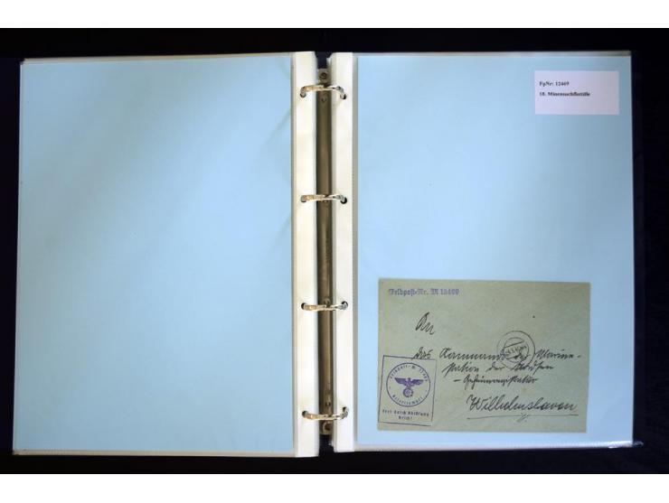 1920/1944, umfangreiche Sammlung "Marine-Schiffspost" mit über 100 Briefen und Karten mit entsprechenden Schiffspost-Stempeln