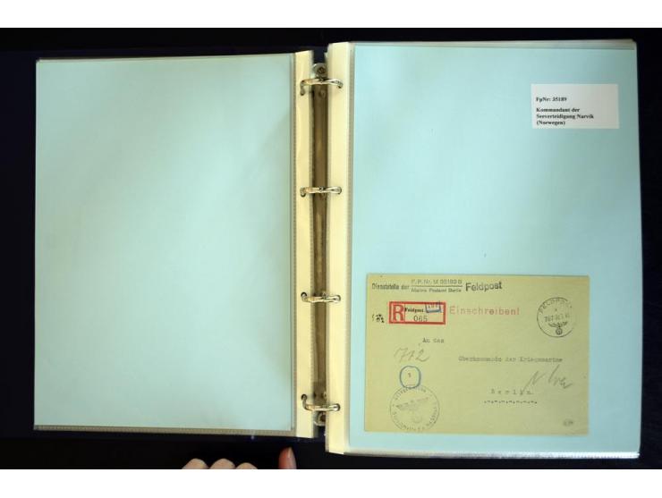 1920/1944, umfangreiche Sammlung "Marine-Schiffspost" mit über 100 Briefen und Karten mit entsprechenden Schiffspost-Stempeln