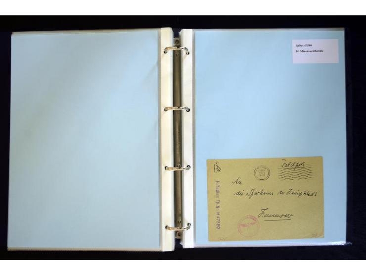 1920/1944, umfangreiche Sammlung "Marine-Schiffspost" mit über 100 Briefen und Karten mit entsprechenden Schiffspost-Stempeln