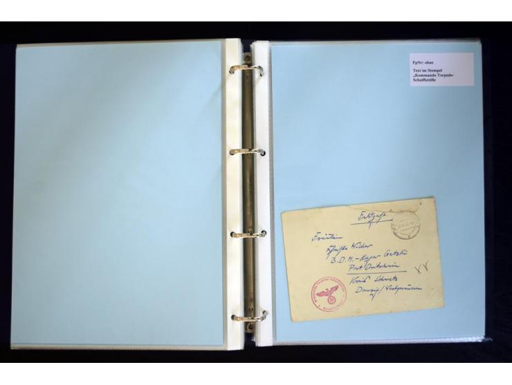 1920/1944, umfangreiche Sammlung "Marine-Schiffspost" mit über 100 Briefen und Karten mit entsprechenden Schiffspost-Stempeln