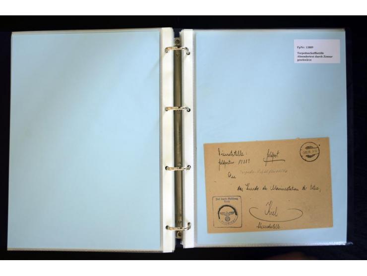 1920/1944, umfangreiche Sammlung "Marine-Schiffspost" mit über 100 Briefen und Karten mit entsprechenden Schiffspost-Stempeln