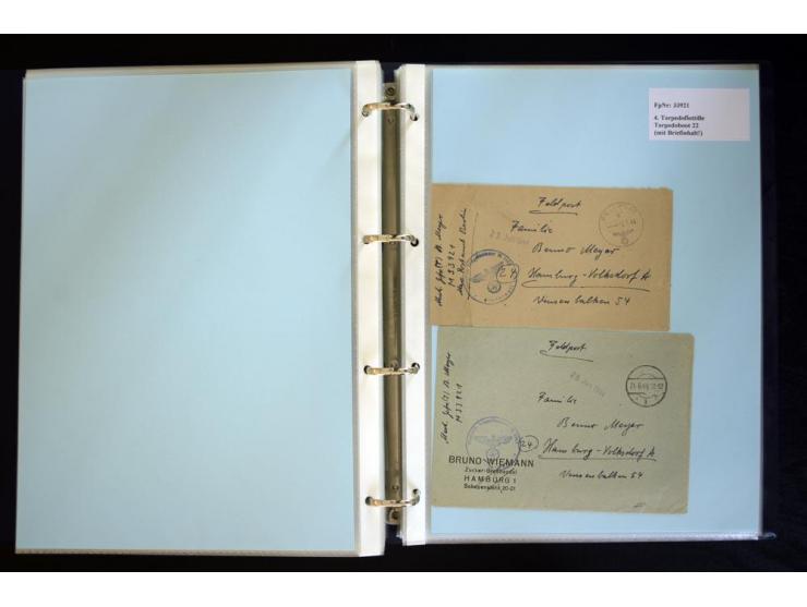 1920/1944, umfangreiche Sammlung "Marine-Schiffspost" mit über 100 Briefen und Karten mit entsprechenden Schiffspost-Stempeln